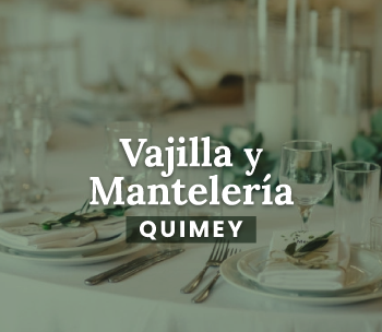 Quimey • Alquiler de Vajilla y Mantelería