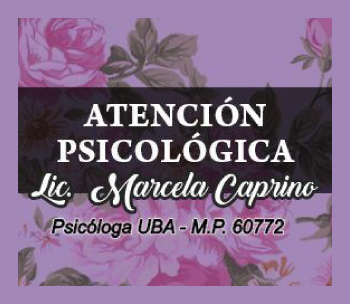 Lic. Marcela Caprino • Atención Psicológica